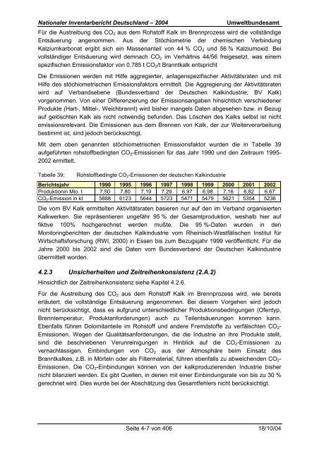 Deutsches Treibhausgasinventar 1990 - 2002 - Umweltbundesamt