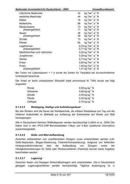 Deutsches Treibhausgasinventar 1990 - 2002 - Umweltbundesamt