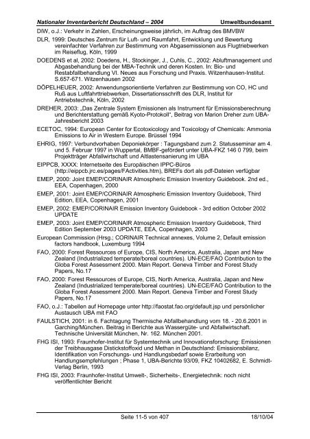 Deutsches Treibhausgasinventar 1990 - 2002 - Umweltbundesamt