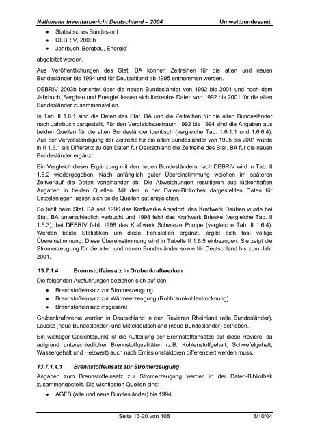 Deutsches Treibhausgasinventar 1990 - 2002 - Umweltbundesamt