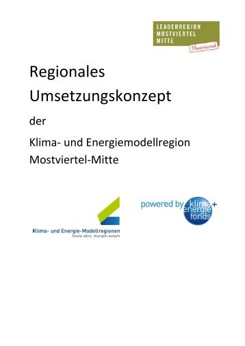 Umsetzungskonzept - Ãbersichtskarte der Klima- und Energie ...