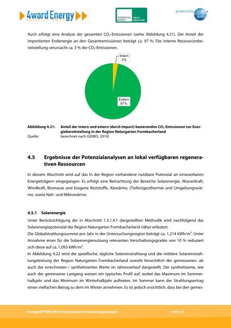 UMSETZUNGSKONZEPT - Ãbersichtskarte der Klima- und Energie ...