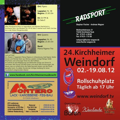 Programmheft Kirchheimer Musiknacht 2012