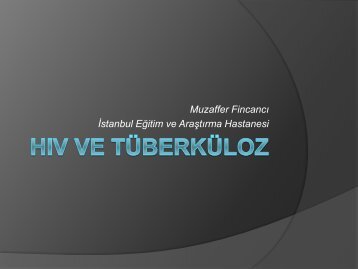 HIV ve TÃBERKÃLOZ - Klimik