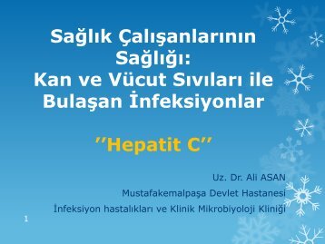 Kan ve VÃ¼cut SÄ±vÄ±larÄ± ile BulaÅan Ä°nfeksiyonlar Hepatit C - Klimik