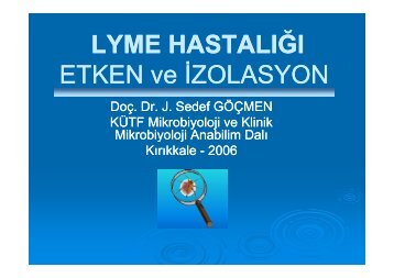 Lyme HastalÄ±ÄÄ± - Klimik