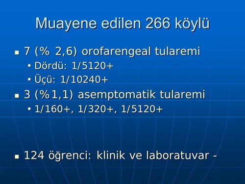 Trakya BÃ¶lgesinde 60 YÄ±l Sonra Ortaya ÃÄ±kan Tularemi - Klimik