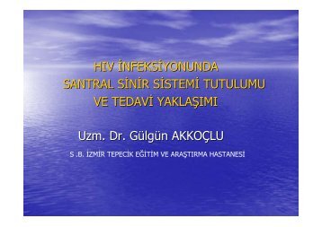 HIV Ä°nfeksiyou ve Organ Sistemi TutulumlarÄ± - Klimik