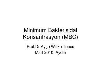 MBC YÃ¶ntemleri - Klimik