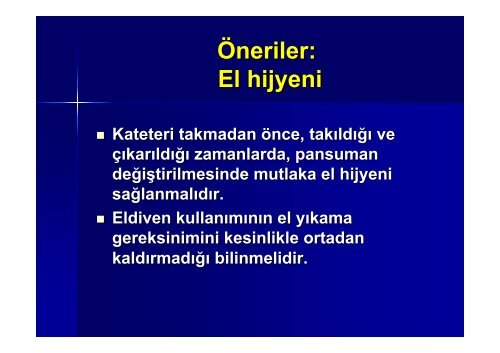 Damar iÃ§i kateterle Ä°liÅkili Kan DolaÅÄ±mÄ± Ä°nfeksiyonlarÄ± ve ... - Klimik