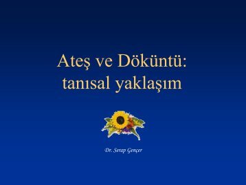 AteÅ ve DÃ¶kÃ¼ntÃ¼: tanÄ±sal yaklaÅÄ±m - Klimik