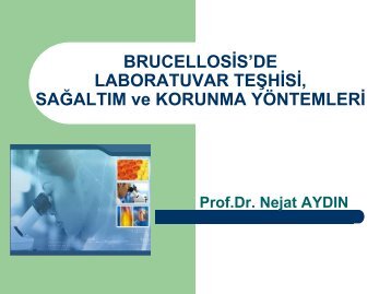 Brucellosis'de Laboratuvar TeÅhisi, SaÄaltÄ±m ve Korunma ... - Klimik