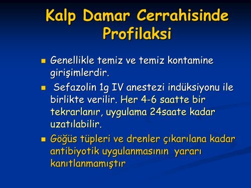 Cerrahi Dallarda Ä°nfeksiyon KonsÃ¼ltasyonlarÄ± - Klimik