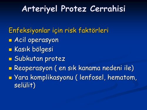 Cerrahi Dallarda Ä°nfeksiyon KonsÃ¼ltasyonlarÄ± - Klimik