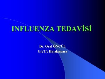 INFLUENZA TEDAVÄ°SÄ° - Klimik