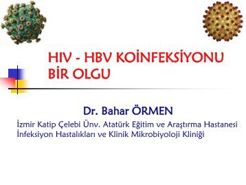 HIV - HBV KOÄ°NFEKSÄ°YONU BÄ°R OLGU - Klimik