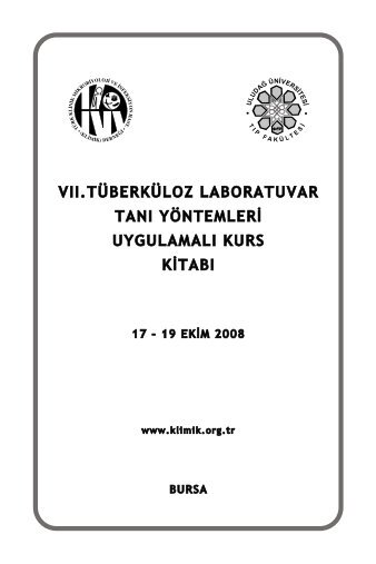 II. TÃ¼berkÃ¼loz Lab. TanÄ± YÃ¶ntemleri Uyg. Kurs KitabÄ± - Klimik