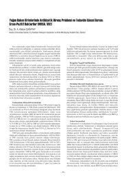 Gram-Pozitif Bakteriler (MRSA, VRE) - Klimik Dergisi