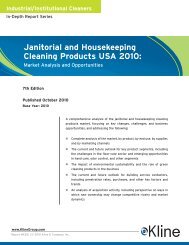 Janitorial and Housekeeping Cleaning Products ... - Kline & Company
