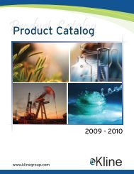 Product Catalog - Kline & Company