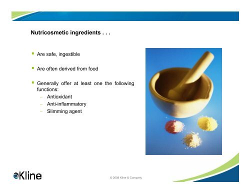 Nutricosmetics - Decoding the Convergence of ... - Kline & Company