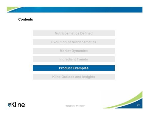 Nutricosmetics - Decoding the Convergence of ... - Kline & Company