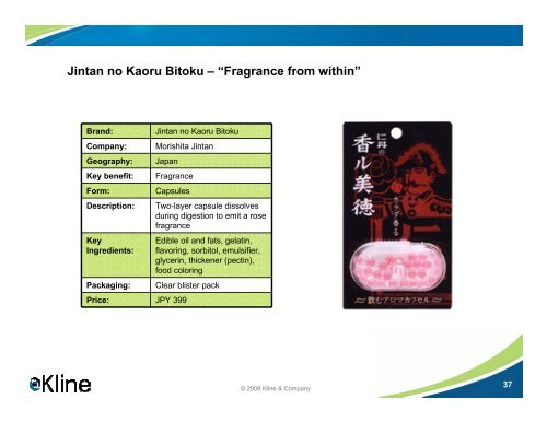 Nutricosmetics - Decoding the Convergence of ... - Kline & Company