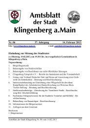 Amtsblatt Nr. 6 - Klingenberg am Main