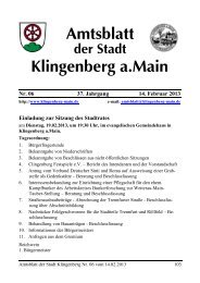 Spezielle artenschutzrechtliche Prüfung - Klingenberg am Main