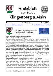 Amtsblatt Nr. 21 - Klingenberg am Main