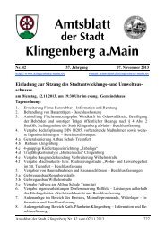 Amtsblatt Nr. 42 - Klingenberg am Main