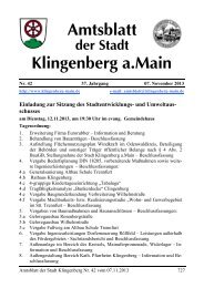Spezielle artenschutzrechtliche Prüfung - Klingenberg am Main