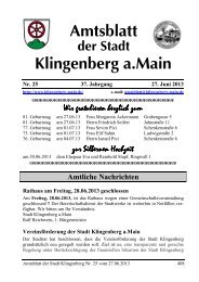 Amtsblatt Nr. 25 - Klingenberg am Main