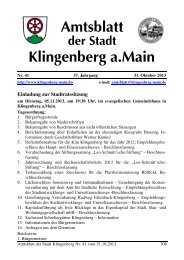 Spezielle artenschutzrechtliche Prüfung - Klingenberg am Main