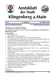 Amtsblatt Nr. 41 - Klingenberg am Main