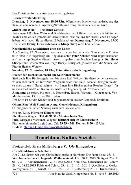 Amtsblatt Nr. 41 - Klingenberg am Main