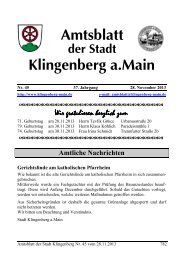Amtsblatt Nr. 45 - Klingenberg am Main