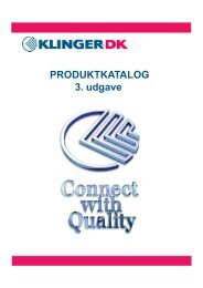 PRODUKTKATALOG 3. udgave - Klinger Danmark A/S