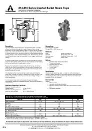 814-816 Series Inverted Bucket Steam Traps