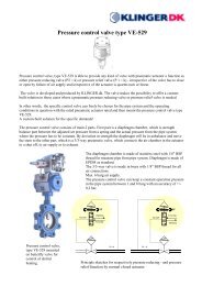 Pressure control valve type VE-529