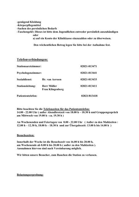 Angehörigeninformation - LVR-Klinik Bedburg-Hau