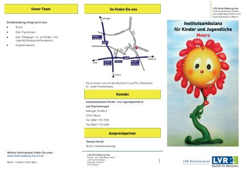 Institutsambulanz für Kinder und Jugendliche Moers - LVR-Klinik ...