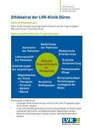 Plakat Ethik-Beirat - Rheinische Kliniken DÃ¼ren