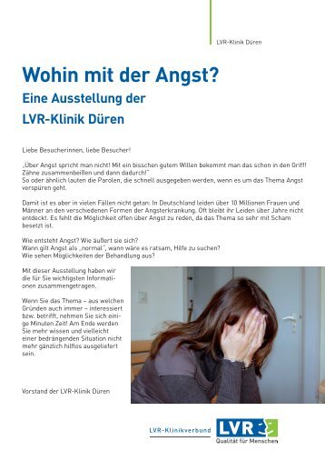 Wohin mit der Angst? - Rheinische Kliniken DÃ¼ren