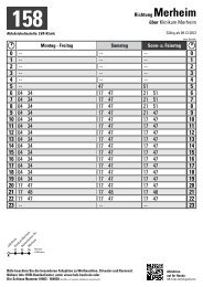 Fahrplan 2012 Buslinie 158 Merheim - LVR-Klinik Köln