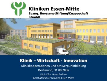 Kliniken Essen-Mitte Evang. Huyssens-Stiftung/Knappschaft gGmbH