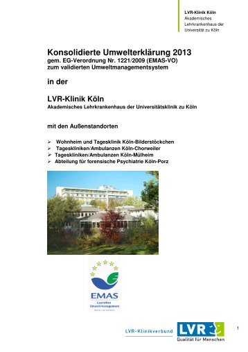 Umwelterkloaerung-LVR KK-2013 - LVR-Klinik KÃ¶ln