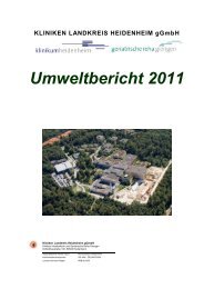 2011 UE Umweltbericht 2011-04 - Kliniken Landkreis Heidenheim ...