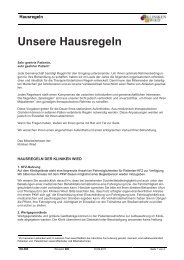 Unsere Hausordnung (Stand 09/2011) - Kliniken-Wied