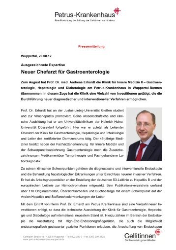 20.8.12 PM Petrus_Neuer Chefarzt Gastro_v2_oT